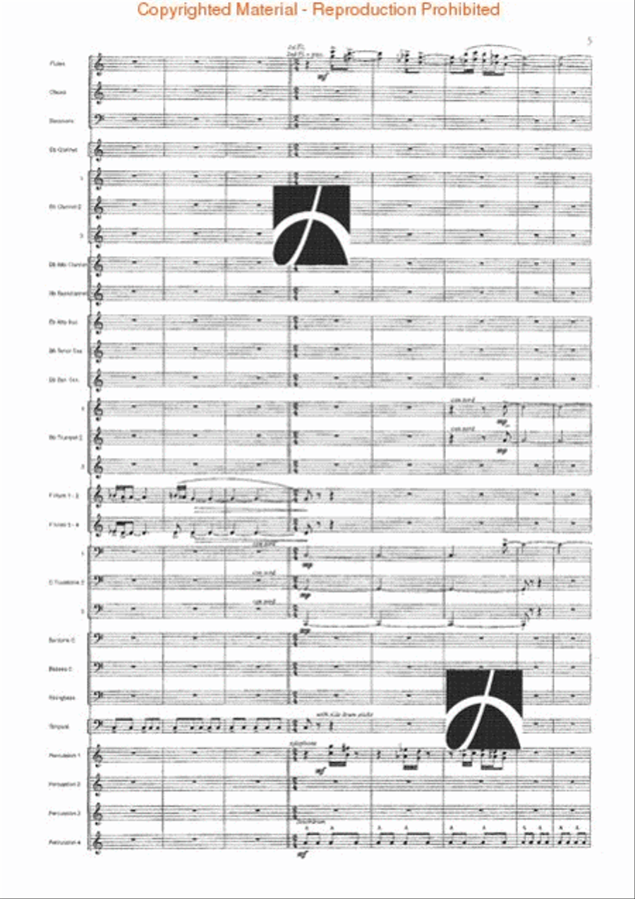 Spartacus Concert Band scores gallery preview page 6