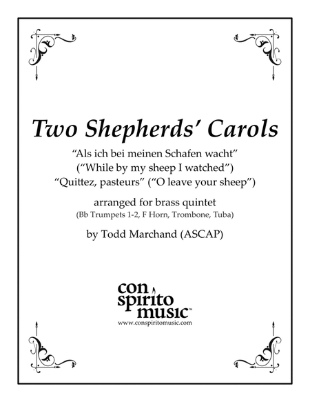 Two Shepherds' Carols — brass quintet image number null