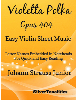 Violetta Polka Opus 404 Easy Violin Sheet Music