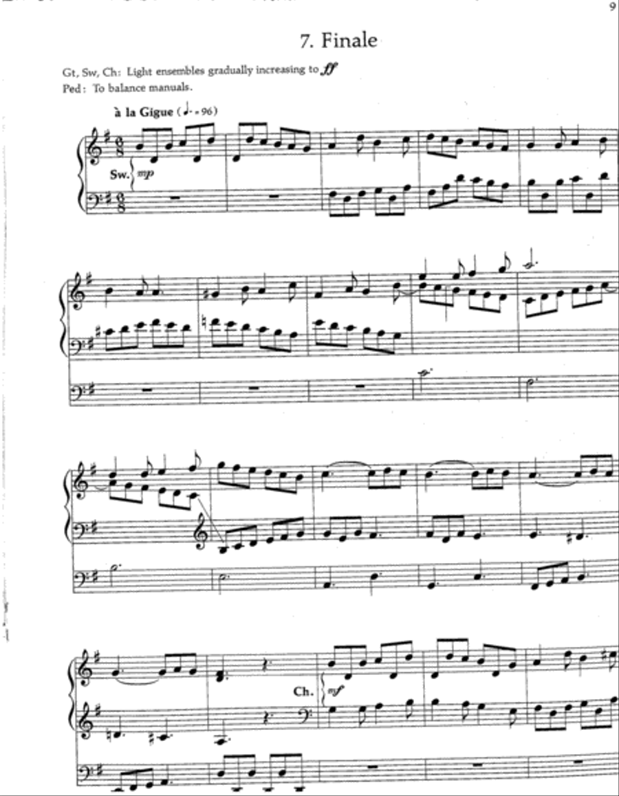 Partita on Hymn to Joy Partita on Hymn to Joy Organ scores gallery preview page 3
