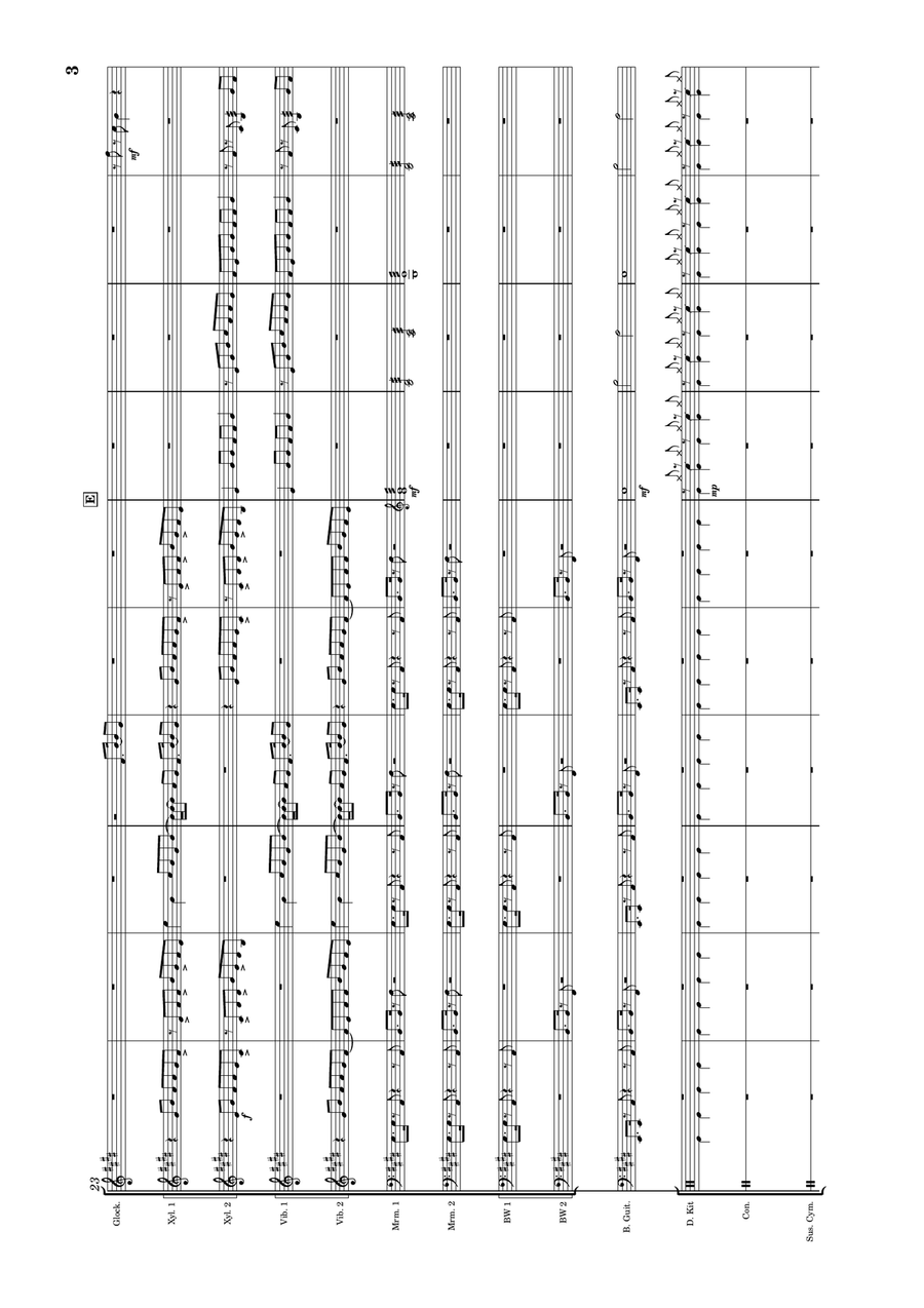 Cheerleader Percussion Ensemble scores gallery preview page 4