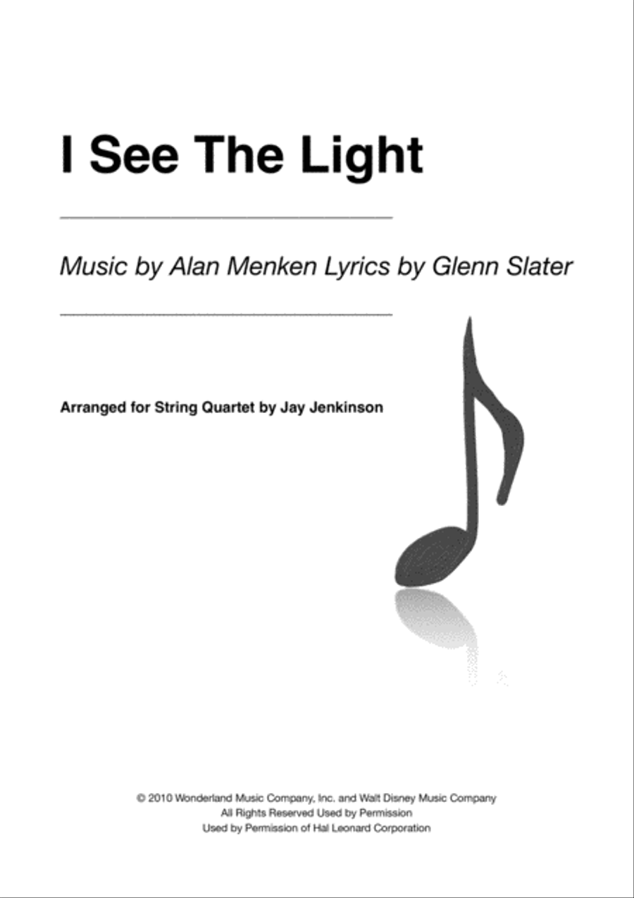 I See The Light String Quartet scores gallery preview page 1