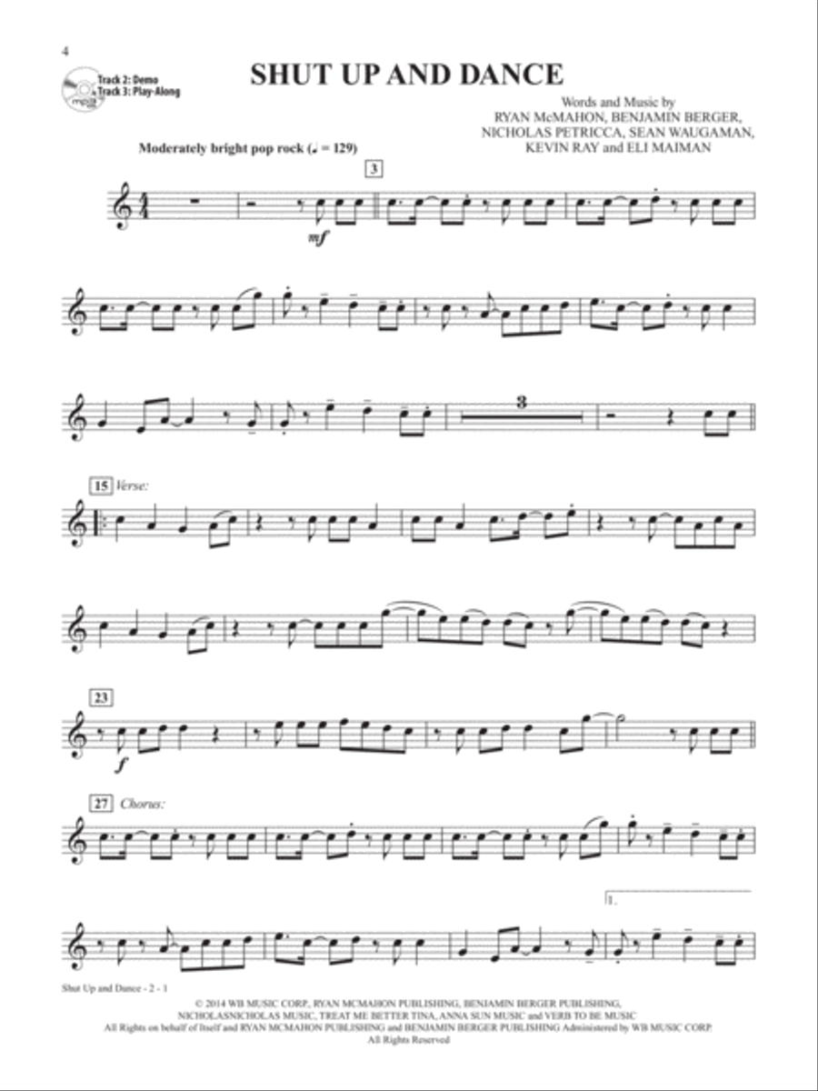 Top Pop & Rock Hits Instrumental Solos Trumpet Solo scores gallery preview page 4