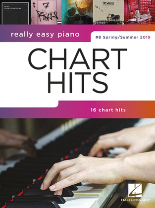 Book cover for Really Easy Piano Chart Hits 8 Spring/Summer 2019