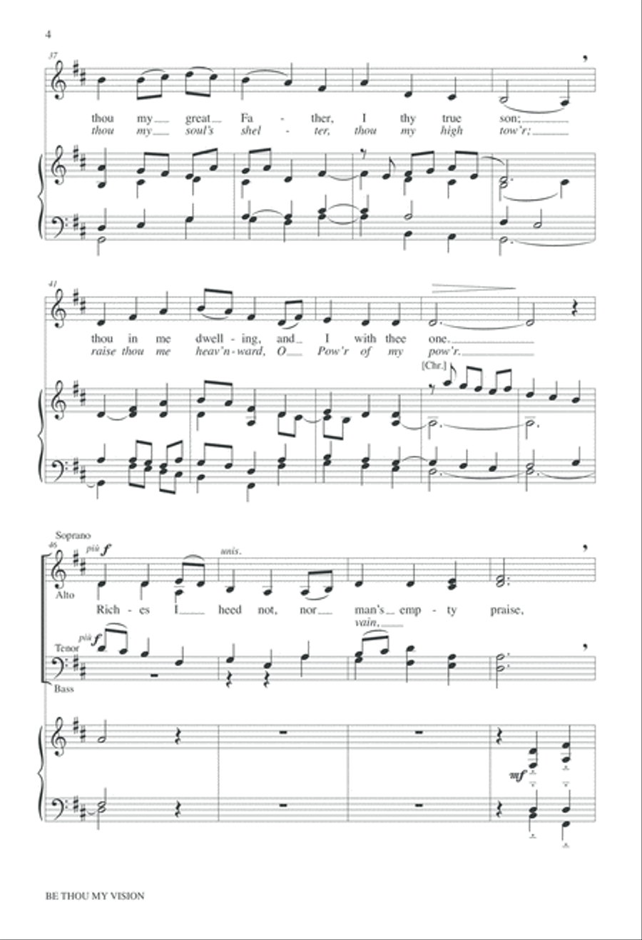 Be Thou My Vision Be Thou My Vision 4-Part scores gallery preview page 5