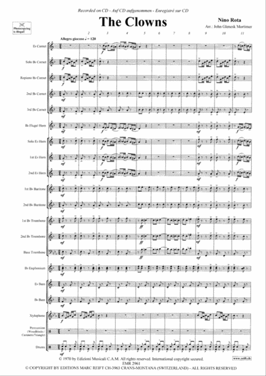 The Clowns Brass Band scores gallery preview page 4