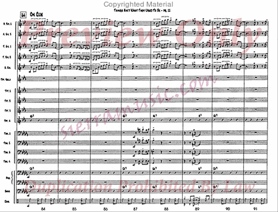 Things Ain't What They Used To Be Jazz Ensemble scores gallery preview page 12