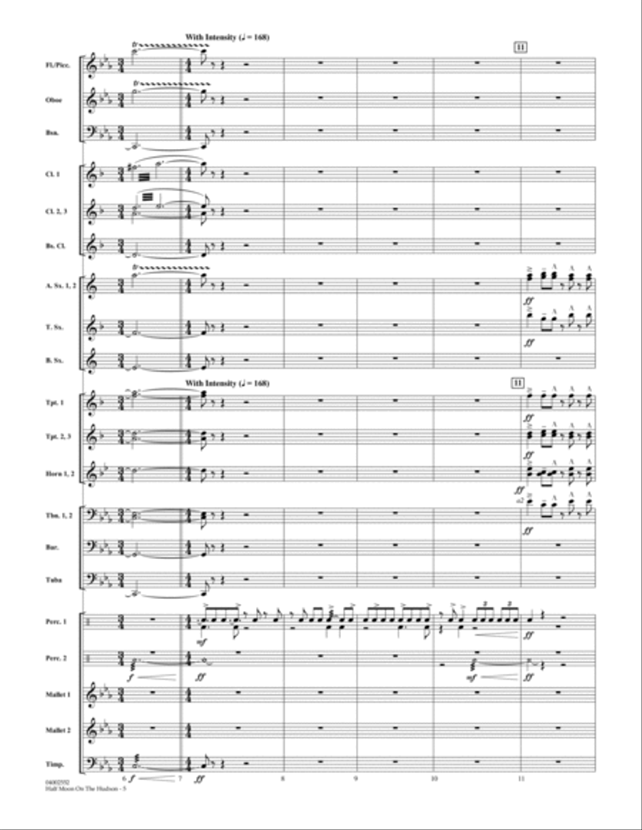 Half Moon On The Hudson - Full Score Score scores gallery preview page 4