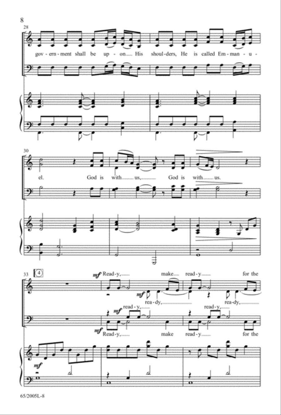 I Hear the Prophet Callin' 4-Part scores gallery preview page 9