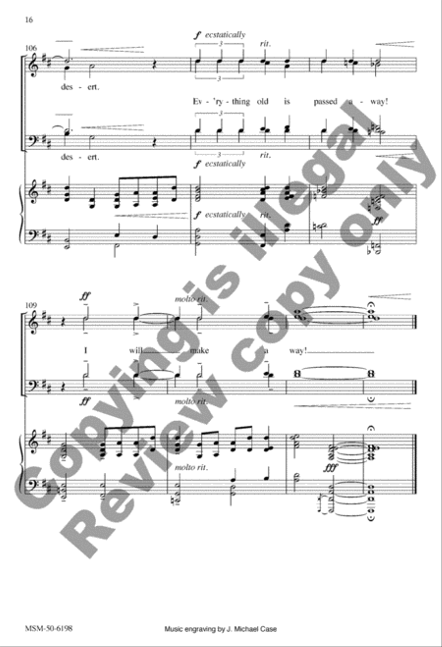 I Will Make a Way! 4-Part scores gallery preview page 16