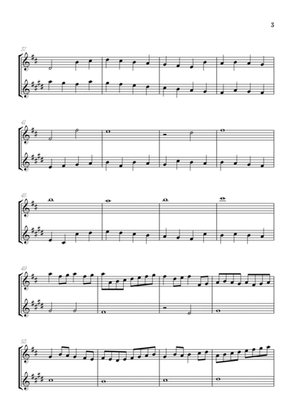 Pachelbel Canon in D • flute & clarinet duet sheet music image number null