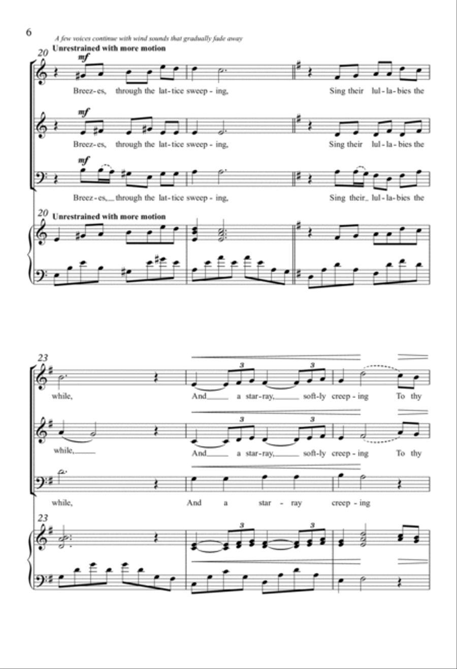 Slumber 3-Part scores gallery preview page 4