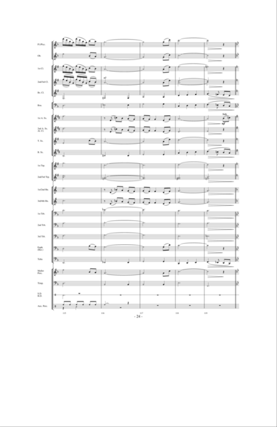 Dancing With The Wind Concert Band scores gallery preview page 23