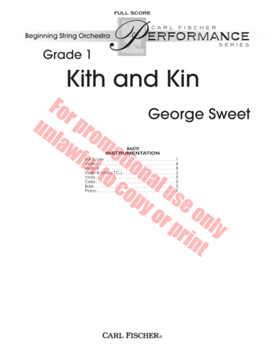 Kith and Kin String Orchestra scores gallery preview page 2