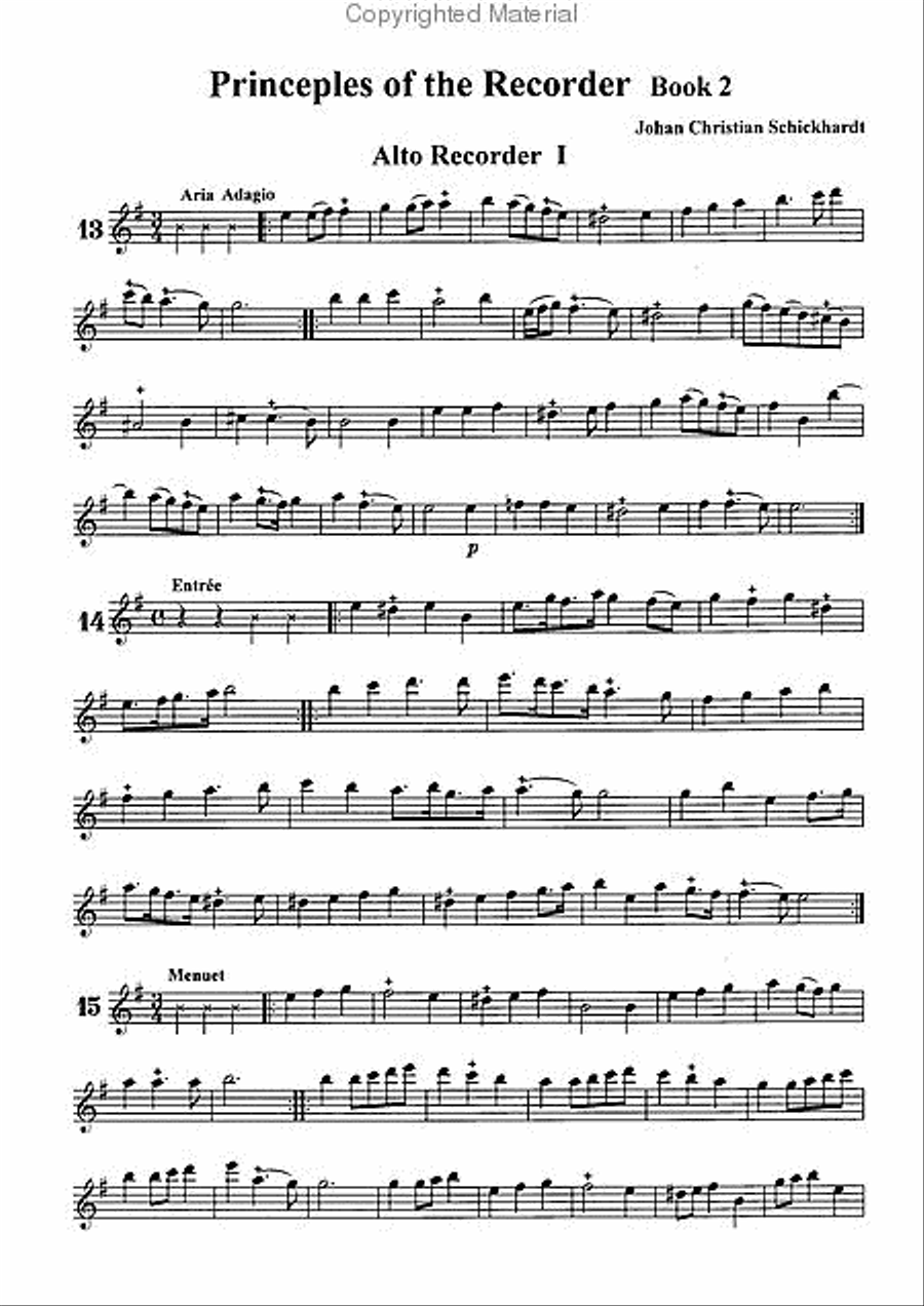 Principes de la flute(Principles of the flute) Book 2 Flute scores gallery preview page 2