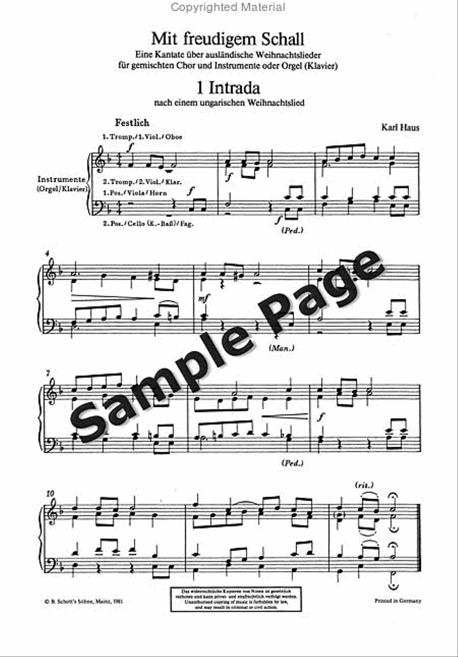 Mit Freudigem Schall Score 4-Part scores gallery preview page 4