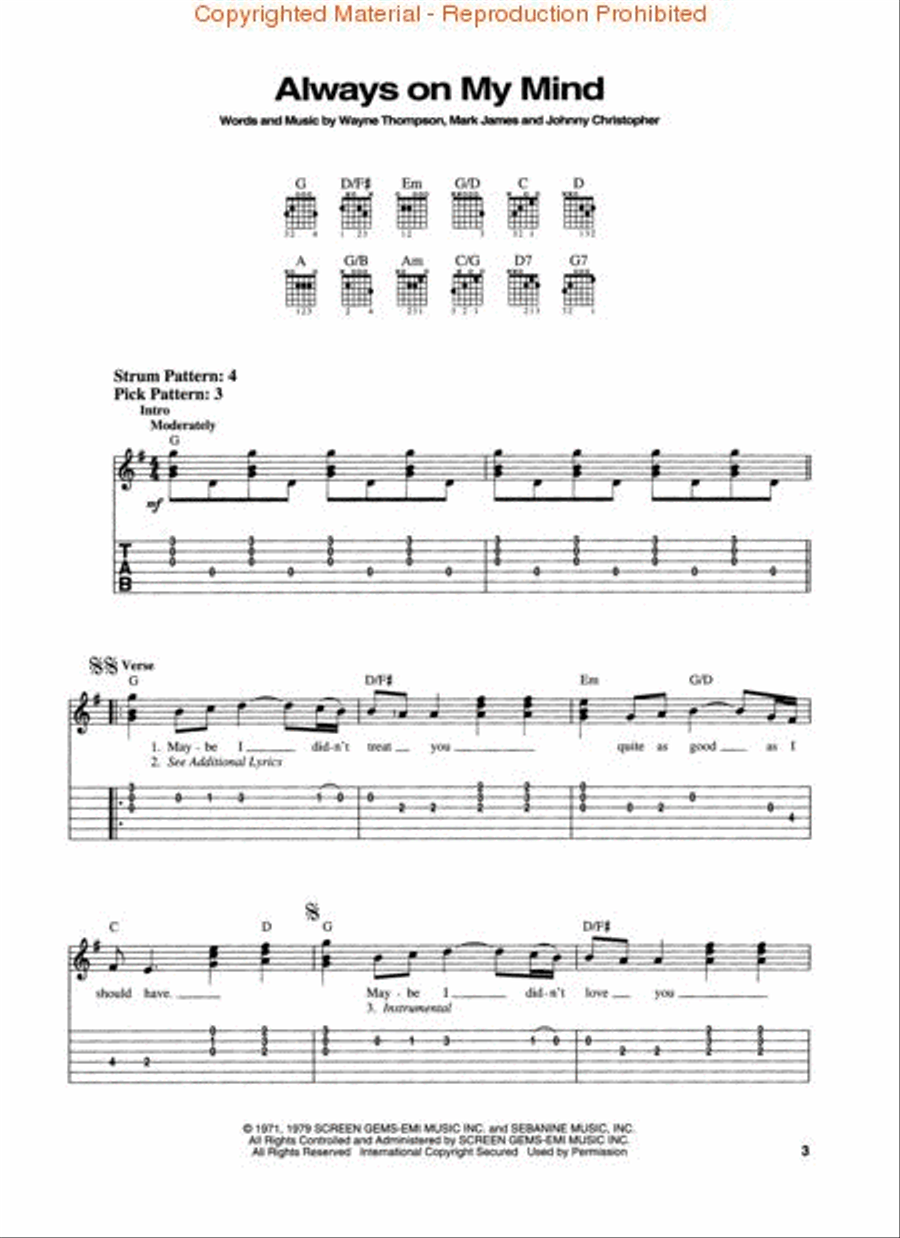 Elvis Country Favorites Elvis Country Favorites Electric Guitar scores gallery preview page 2