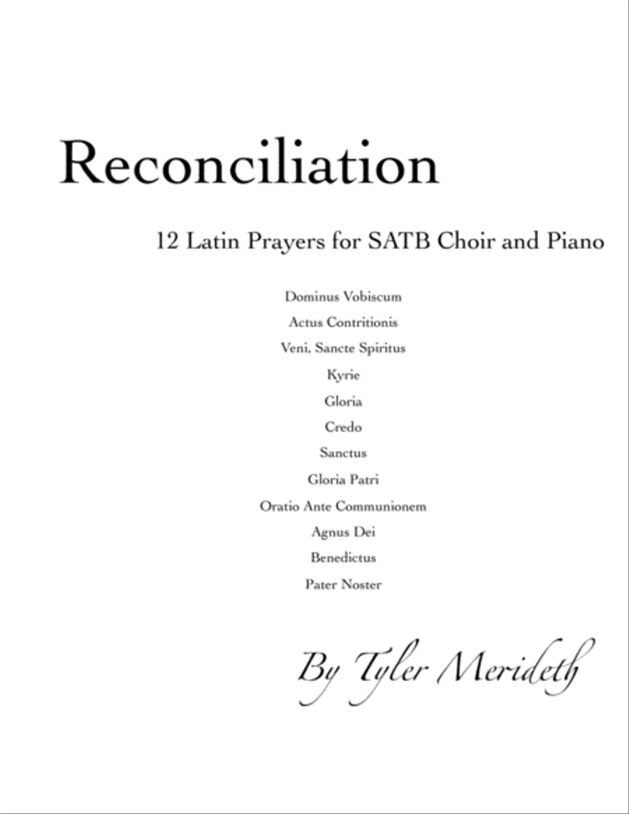 Reconciliation 4-Part scores gallery preview page 1