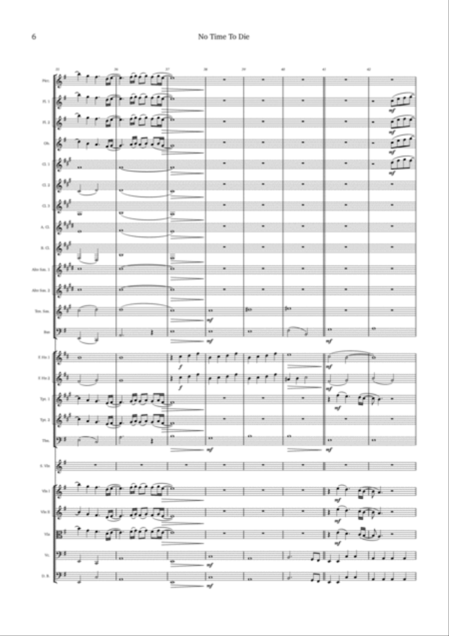 No Time To Die Full Orchestra scores gallery preview page 6