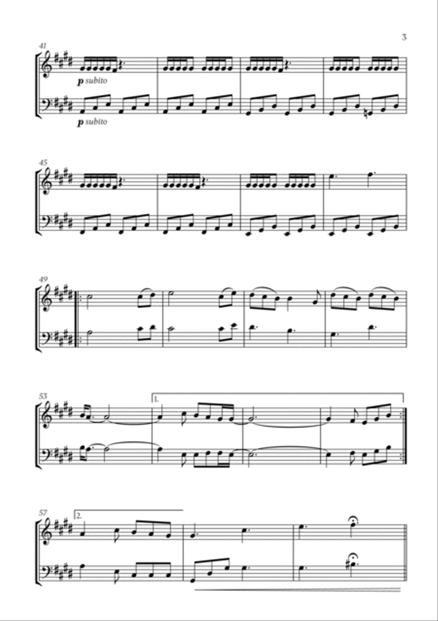 Golden Hour String Duet scores gallery preview page 3