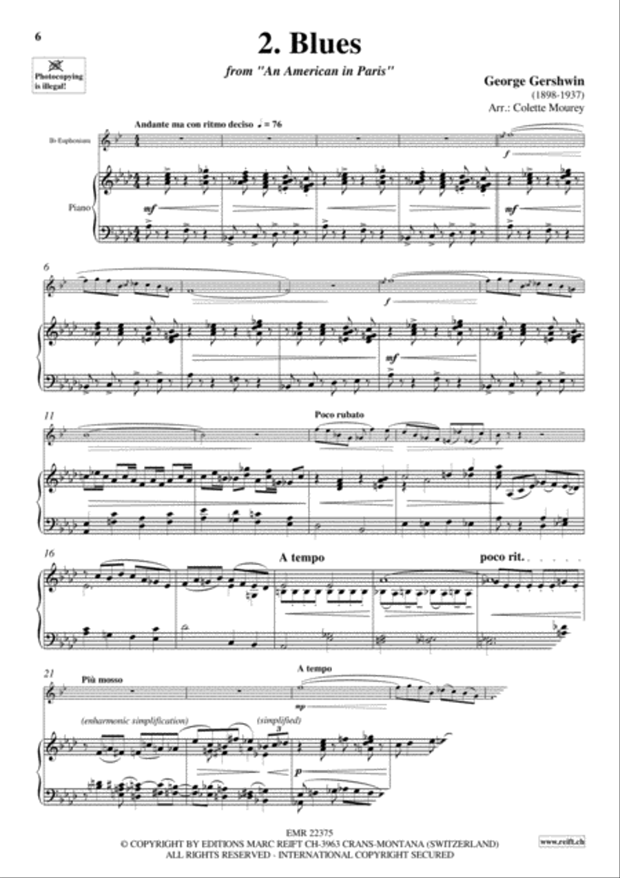 Gershwin 20 Greatest Hits Euphonium scores gallery preview page 4