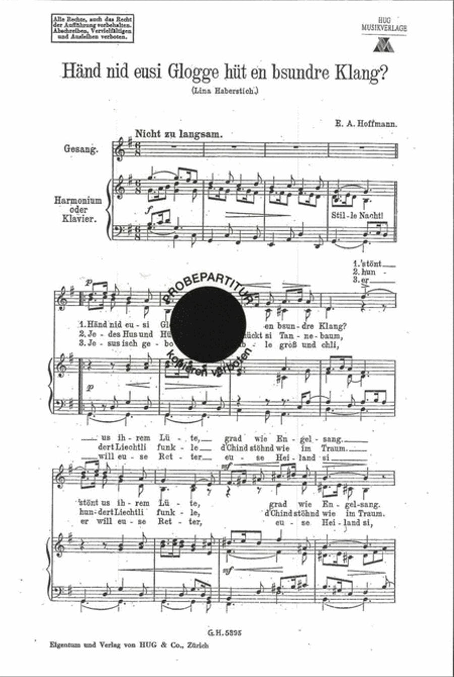 Hand nid eusi Glogge hut en Voice scores gallery preview page 1
