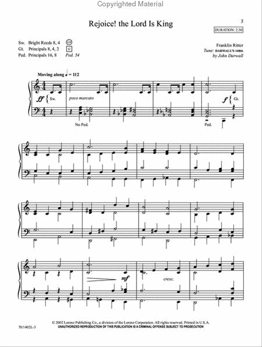 Joyful Be Organ Solo scores gallery preview page 2