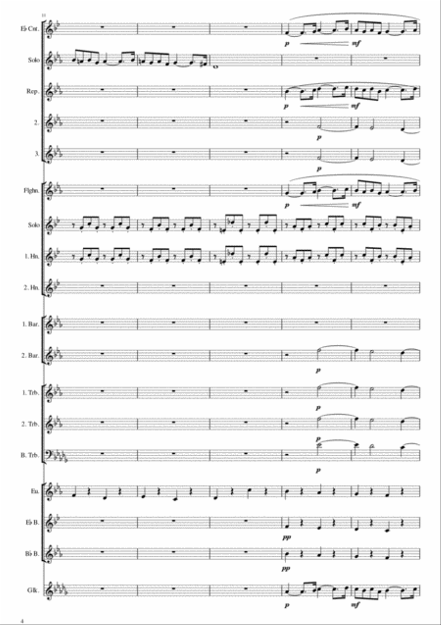 Pavane Opus 50 for Brass Band Brass Band scores gallery preview page 4