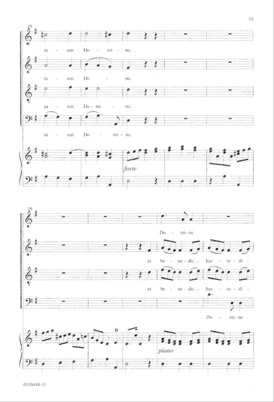 Te Deum Choral Score Te Deum Choral Score 4-Part scores gallery preview page 35