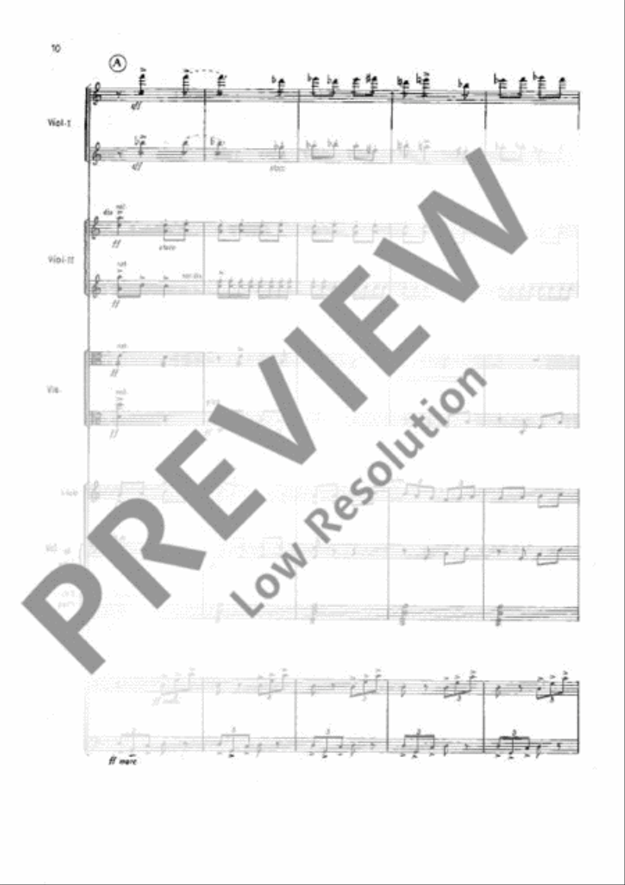 Fantasia for Strings String Orchestra scores gallery preview page 15