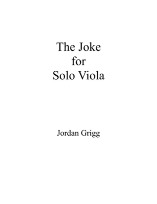 Book cover for The Joke for Solo Viola