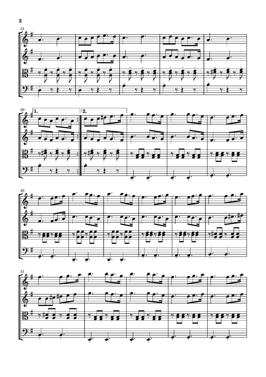 La Noyee String Quartet scores gallery preview page 2