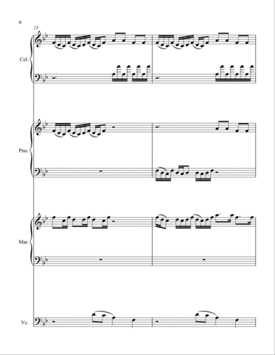 A Theme from Cinema Paradiso Small Ensemble scores gallery preview page 6
