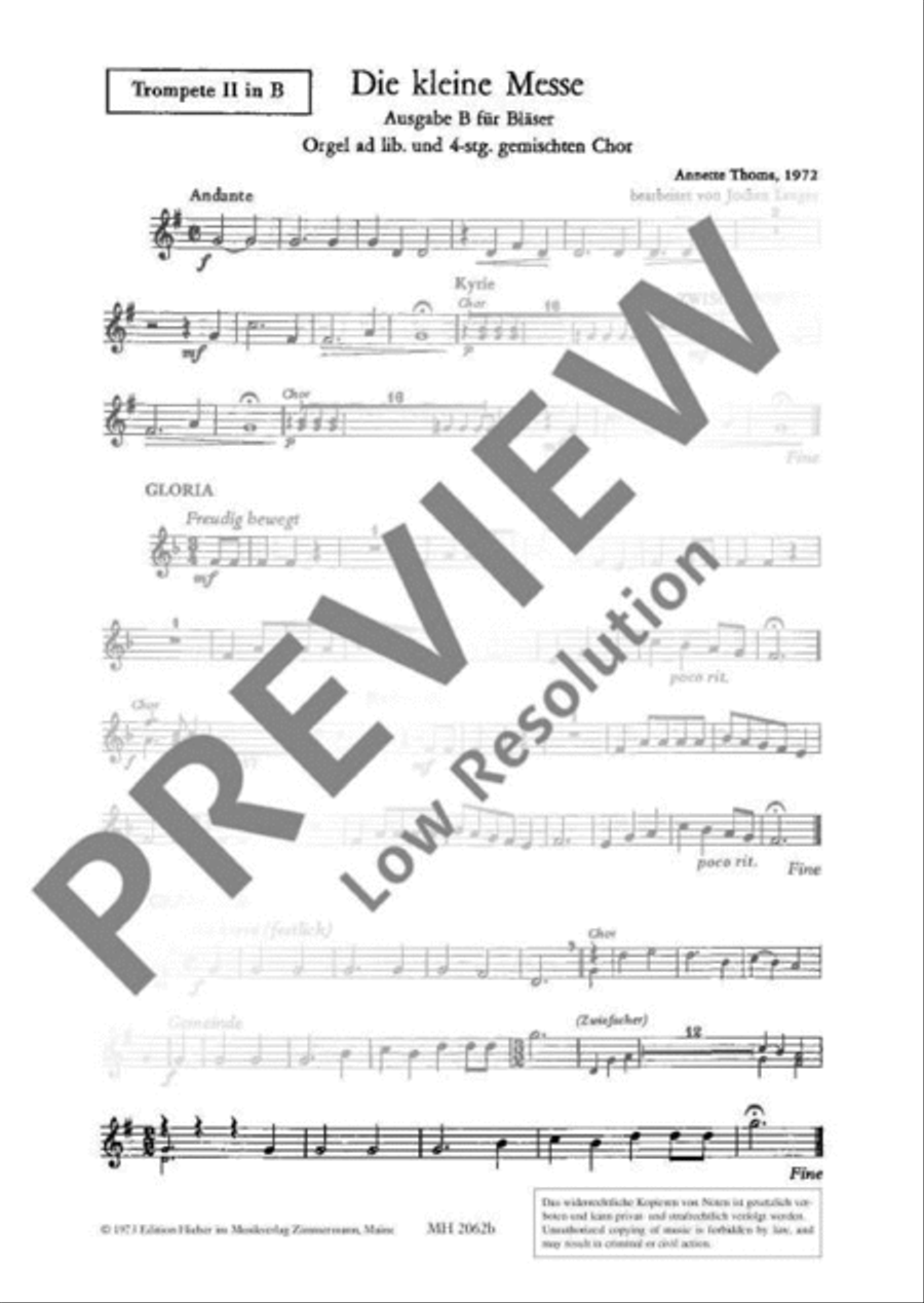 Die Kleine Messe Die Kleine Messe Mixed Choir scores gallery preview page 13