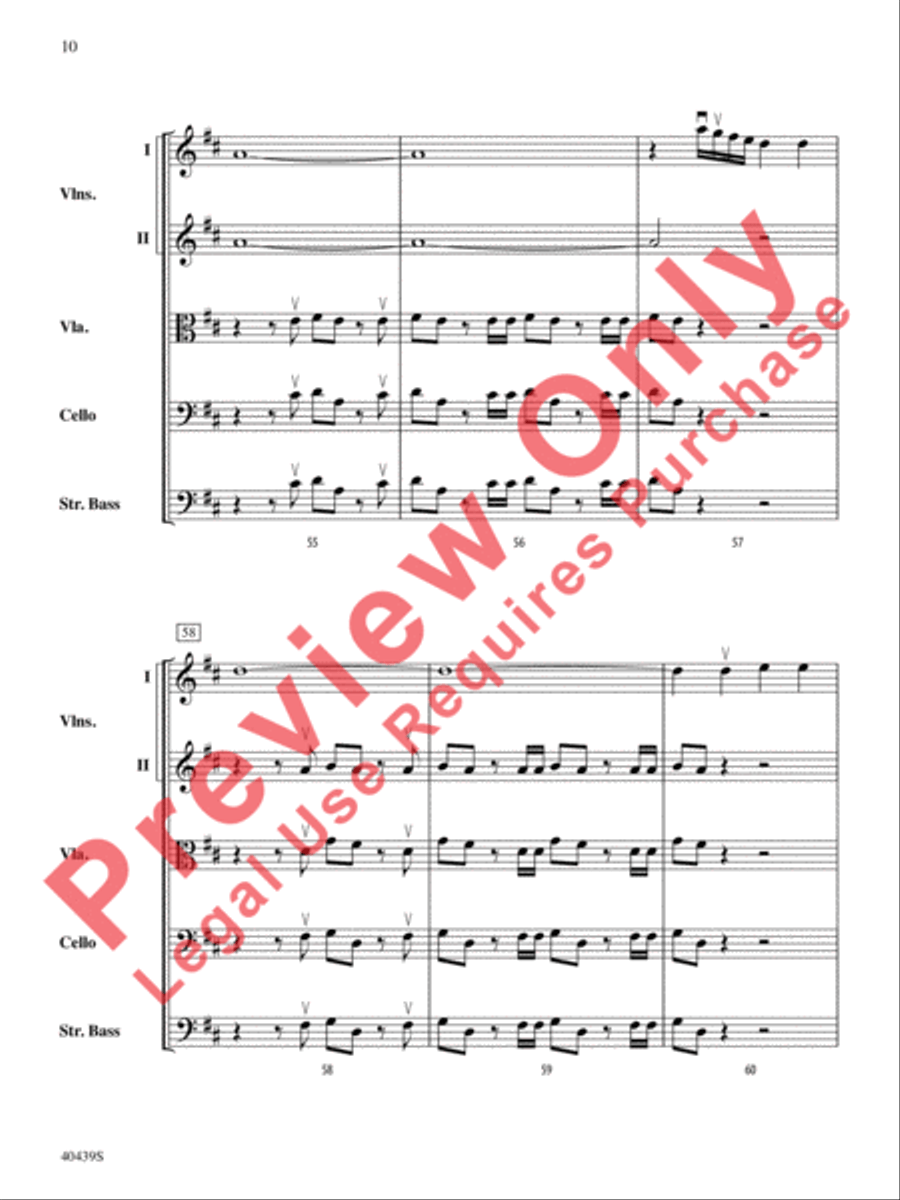 Hallelujah Chorus String Orchestra scores gallery preview page 11