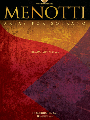 Book cover for Menotti Arias for Soprano