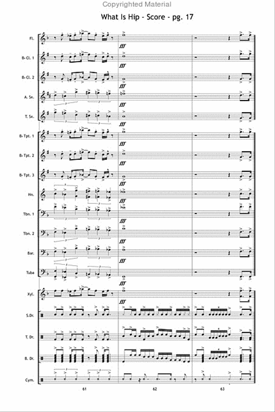 What Is Hip What Is Hip Marching Band scores gallery preview page 18