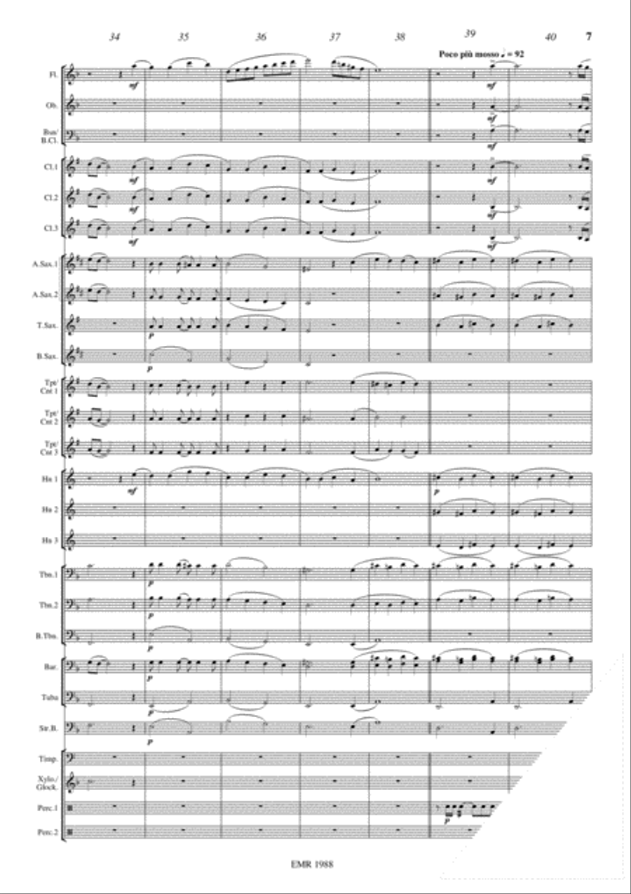 Traveller's Diary Concert Band scores gallery preview page 8