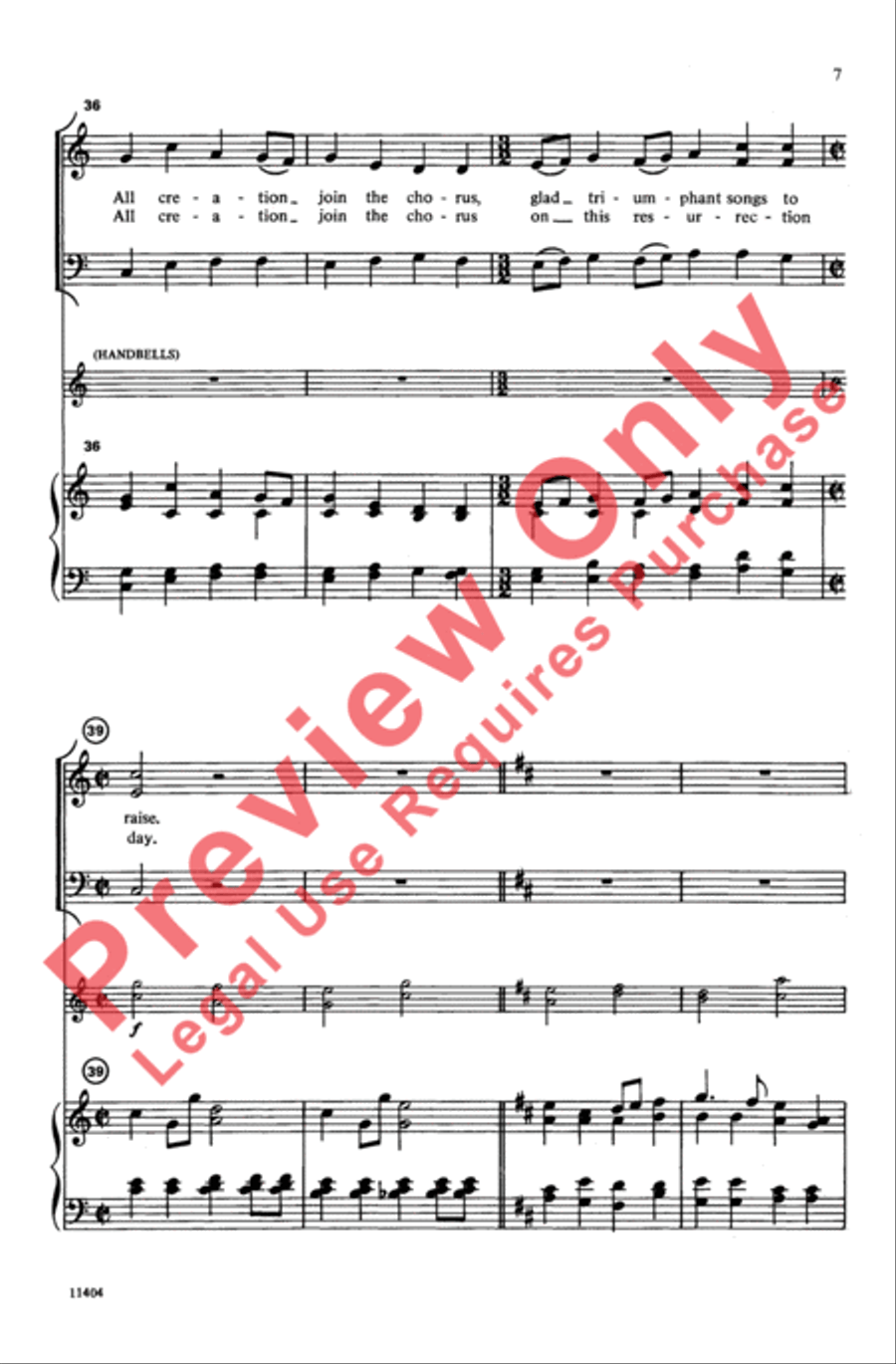 Christmas Joy (Easter Joy) 3-Part scores gallery preview page 7