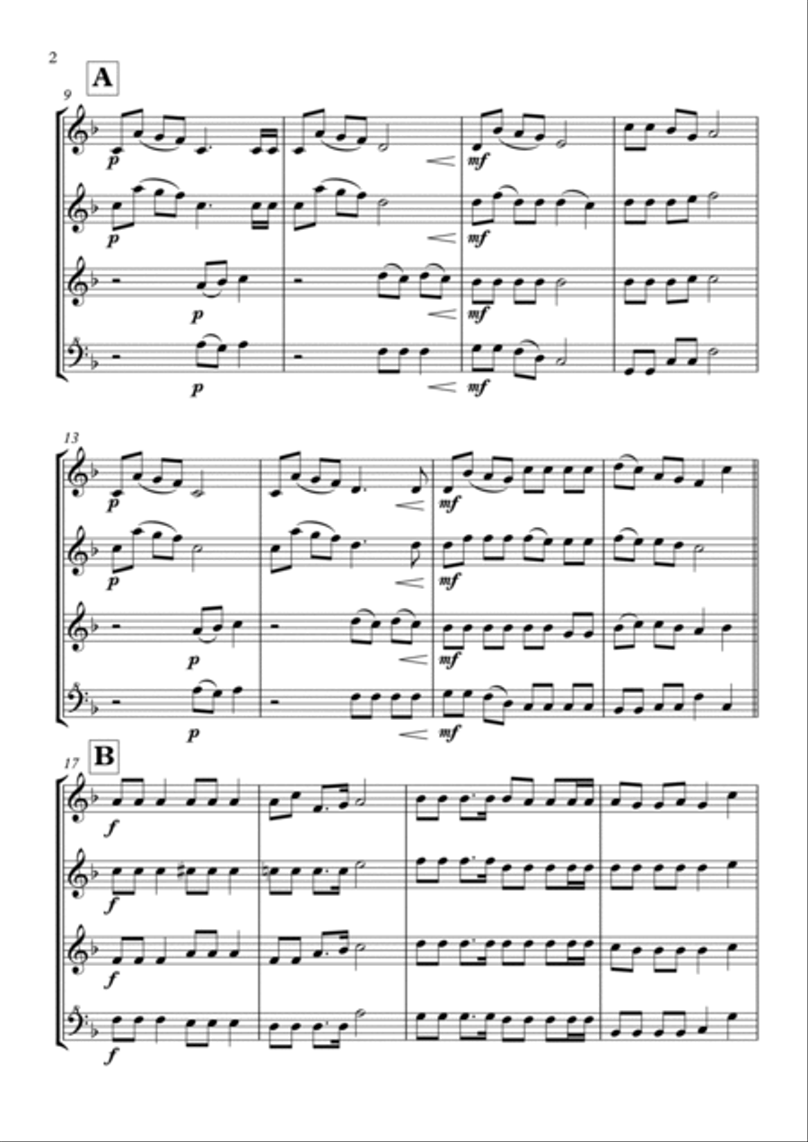 Jingle Bells Soprano Recorder scores gallery preview page 2