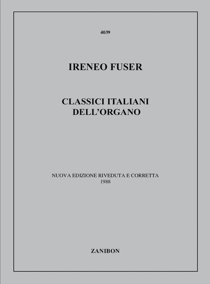 Classici Italiani Dell'Organo