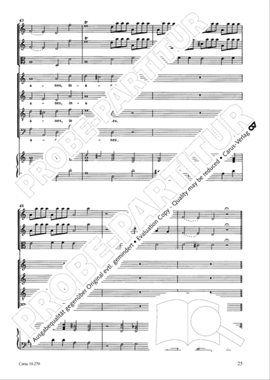 Magnificat in B flat major 4-Part scores gallery preview page 26