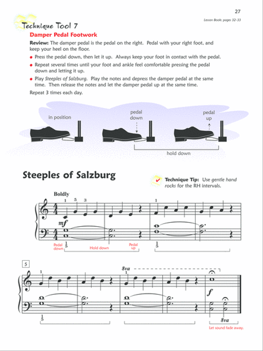 Premier Piano Course Technique, Book 2A Piano Method scores gallery preview page 4