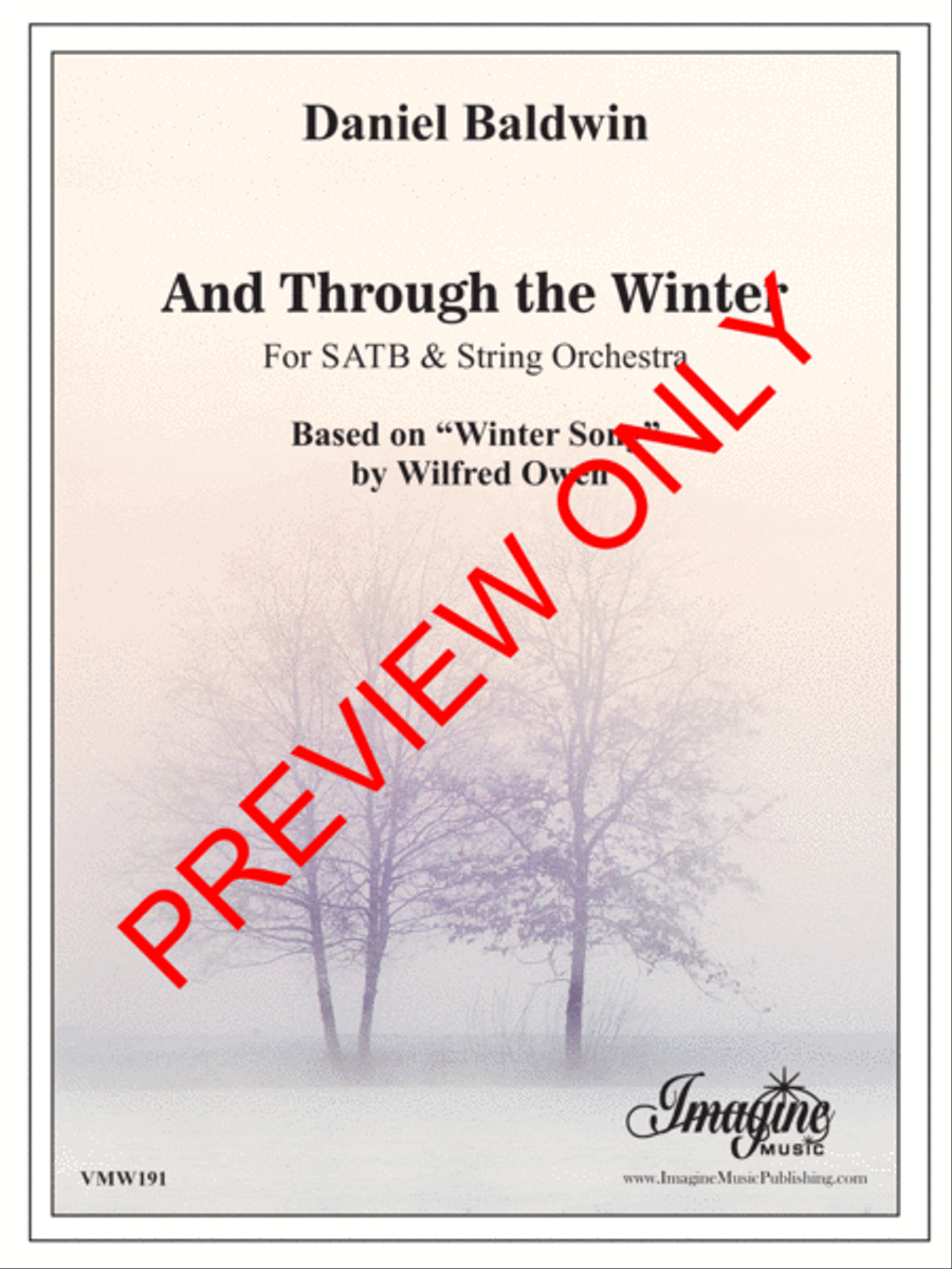And Through the Winter 4-Part scores gallery preview page 2