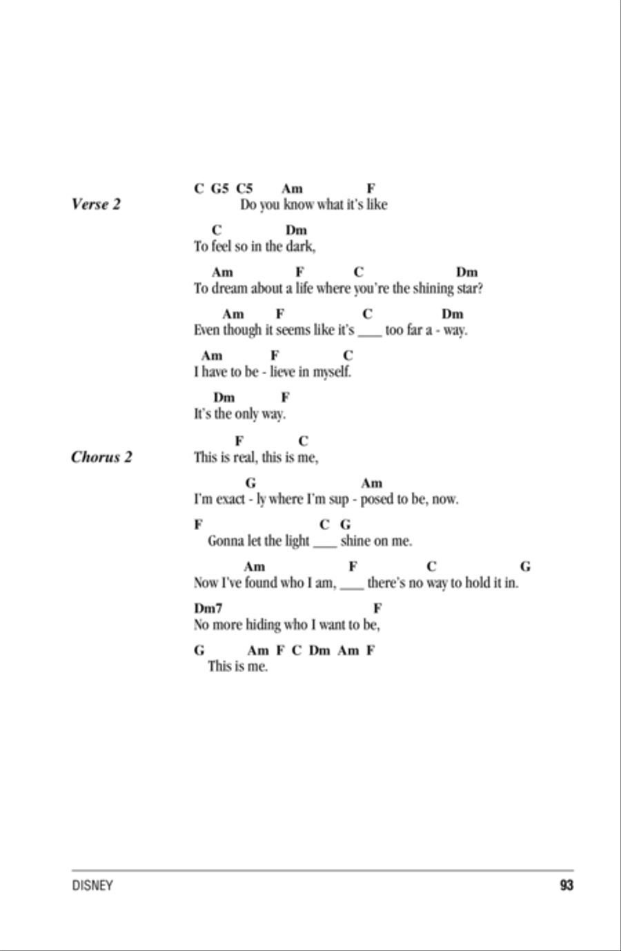 This Is Me (from Camp Rock) Acoustic Guitar scores gallery preview page 2