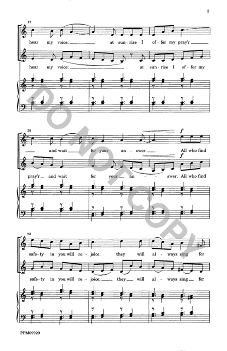 Listen to My Words Lord Listen to My Words Lord 4-Part scores gallery preview page 4