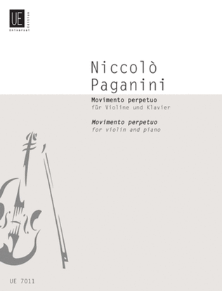 Book cover for Movimento Perpetuo, Violin/Pianoforte
