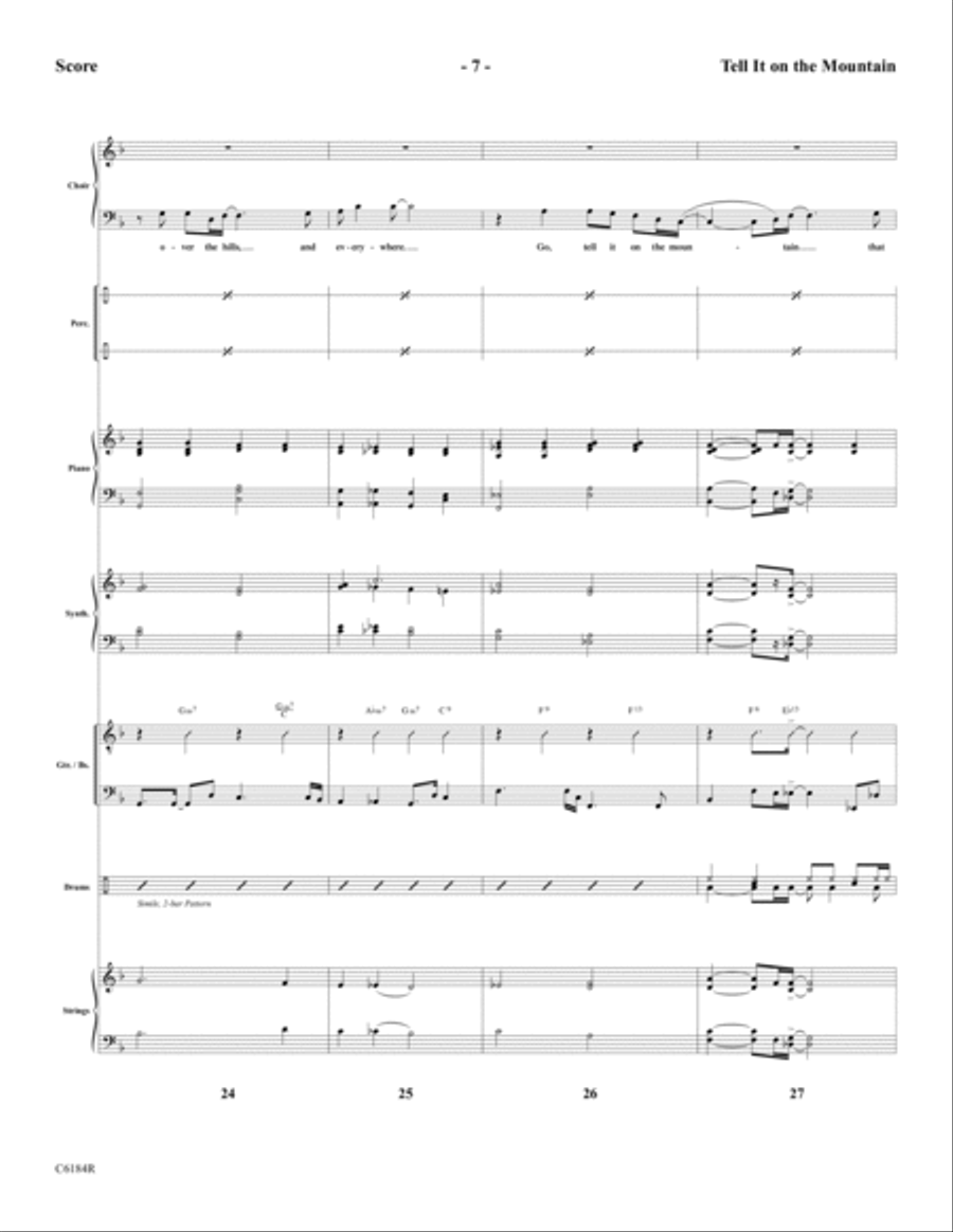Tell It On the Mountain Tell It On the Mountain Choir scores gallery preview page 9
