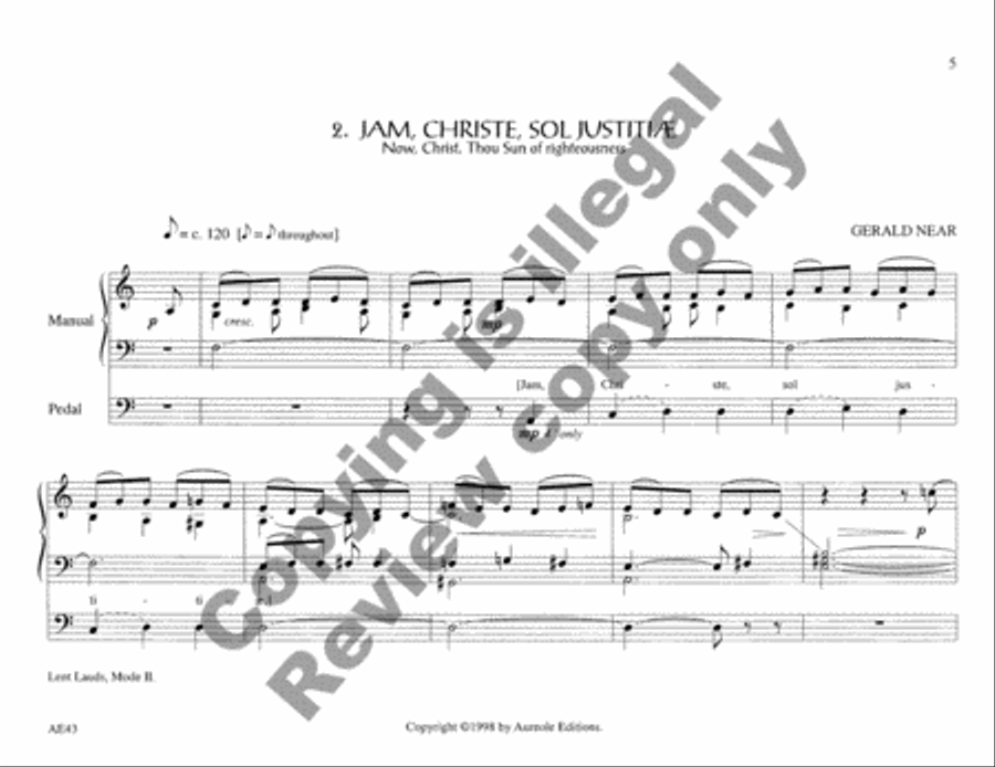 Chantworks, Set II Lent, Passiontide, Easter Organ scores gallery preview page 15