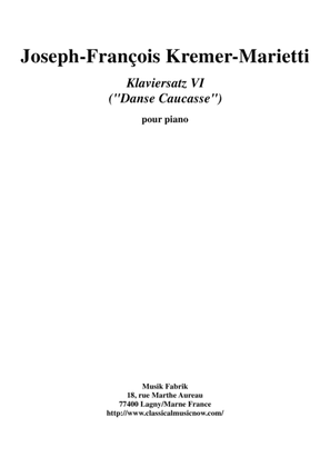 Joseph-François Kremer: Klaviersatz no. 6